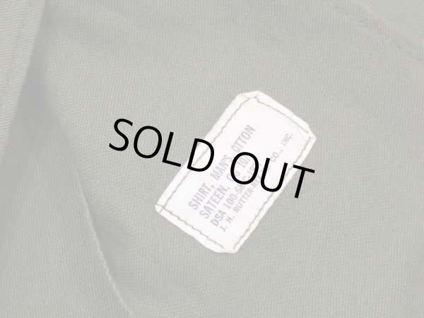 画像6: 60s '68 US ARMY OG-107 COTTON SATEEN UTILITY SHIRT 4th TYPE MINT COND (6)