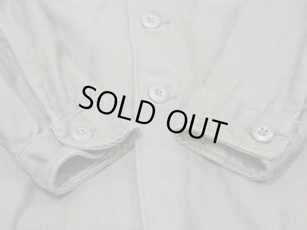 画像7: 60s '68 US ARMY OG-107 COTTON SATEEN UTILITY SHIRT 4th TYPE MINT COND (7)