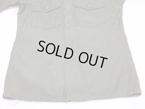 画像5: 60s '68 US ARMY OG-107 COTTON SATEEN UTILITY SHIRT 4th TYPE MINT COND (5)