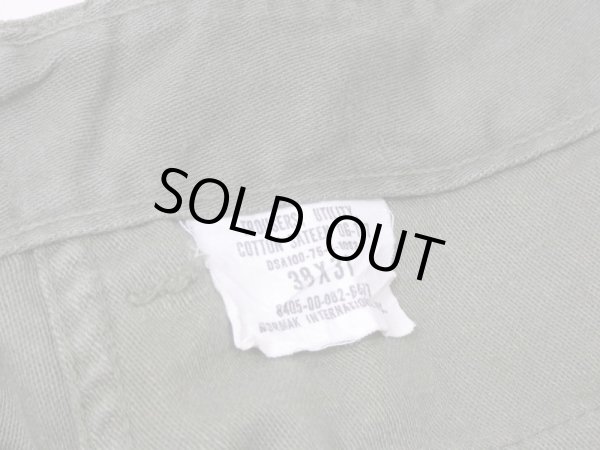 画像7: 70s '75 US ARMY OG-107 UTILITY BAKER PANTS  (7)