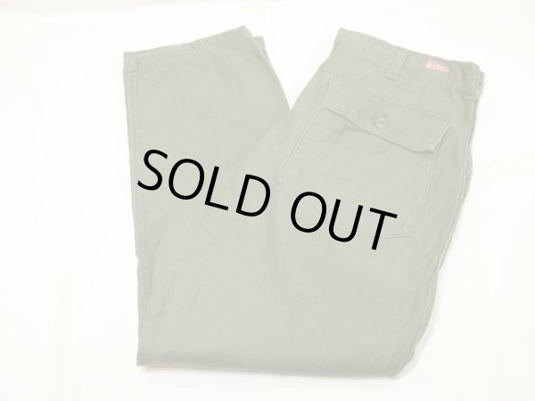 画像3: 70s '75 US ARMY OG-107 UTILITY BAKER PANTS  (3)