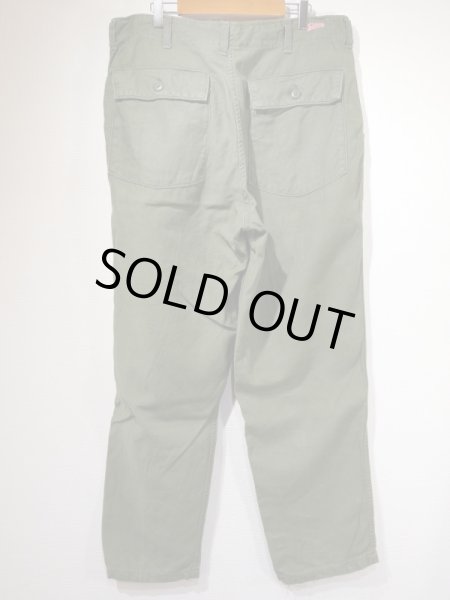 画像2: 70s '75 US ARMY OG-107 UTILITY BAKER PANTS  (2)