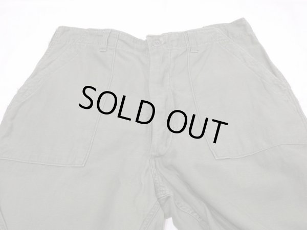 画像4: 70s '75 US ARMY OG-107 UTILITY BAKER PANTS  (4)