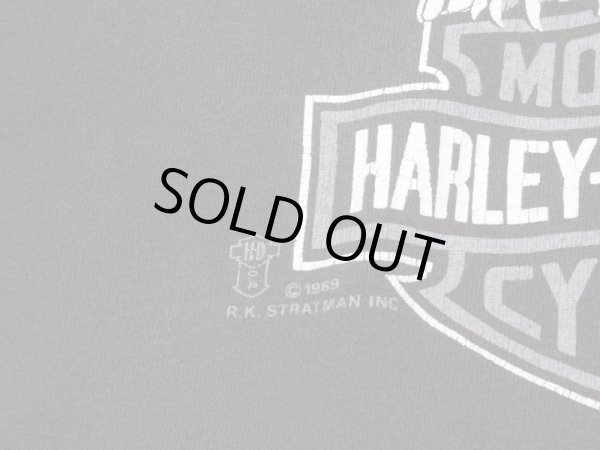 画像7: 80s Hanes HARLEY DAVIDSON ALASKA DEALER BOTH SIDE PRINT T-SHIRT (7)