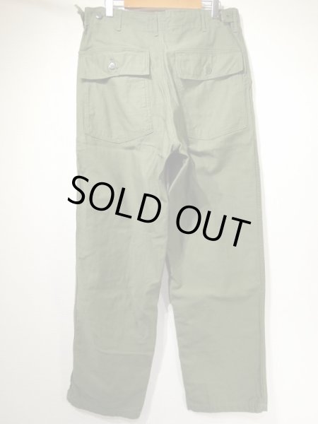 60s '64 US ARMY OG-107 COTTON SATEEN UTILITY BAKER PANTS