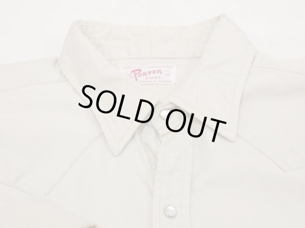 画像4: 60s The PORTER SHIRT COTTON SATIN WESTERN SHIRT (4)