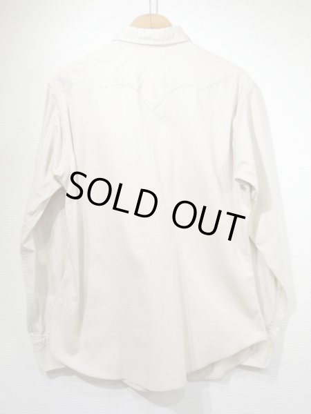 画像2: 60s The PORTER SHIRT COTTON SATIN WESTERN SHIRT (2)