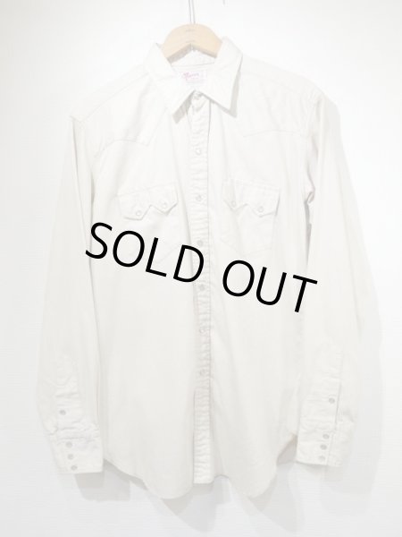 画像1: 60s The PORTER SHIRT COTTON SATIN WESTERN SHIRT (1)