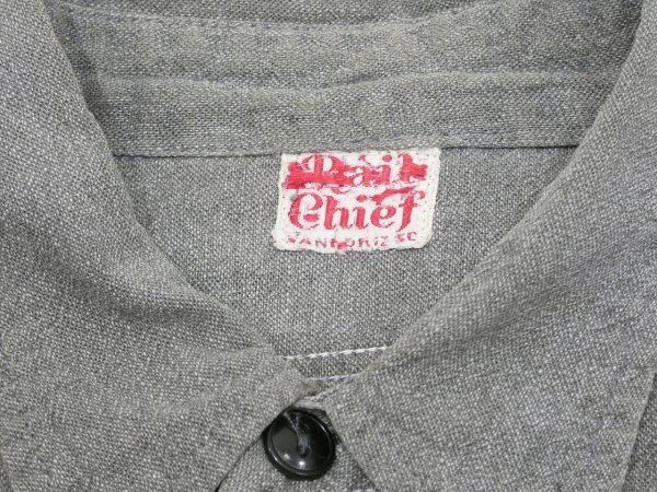 画像3: 40s 50s Rail Chief SALT&PEPPER BLACK CHAMBRAY SHIRT (3)