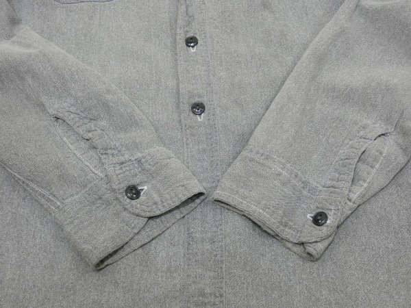 画像11: 40s 50s Rail Chief SALT&PEPPER BLACK CHAMBRAY SHIRT (11)
