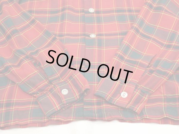 画像7: 60s ROYAL KNIGHT PLAID OPEN COLLAR SHIRT (7)