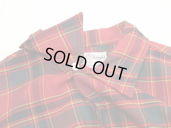 画像5: 60s ROYAL KNIGHT PLAID OPEN COLLAR SHIRT (5)