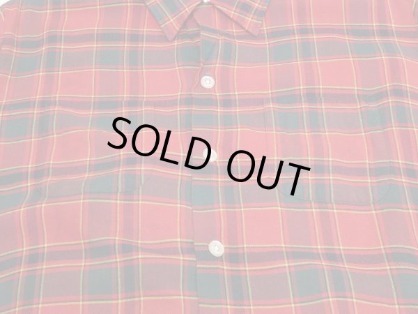 画像6: 60s ROYAL KNIGHT PLAID OPEN COLLAR SHIRT (6)