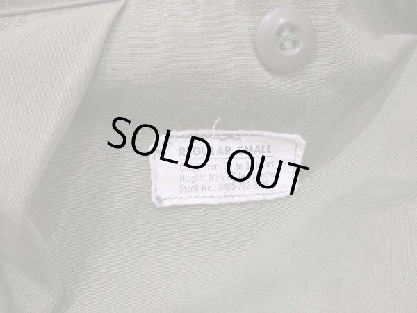 画像13: 60s US ARMY M-65 COTTON SATEEN OG-107 FIELD JACKET 1ST TYPE with CAPTAIN PATCH (13)