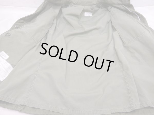 画像12: 60s US ARMY M-65 COTTON SATEEN OG-107 FIELD JACKET 1ST TYPE with CAPTAIN PATCH (12)