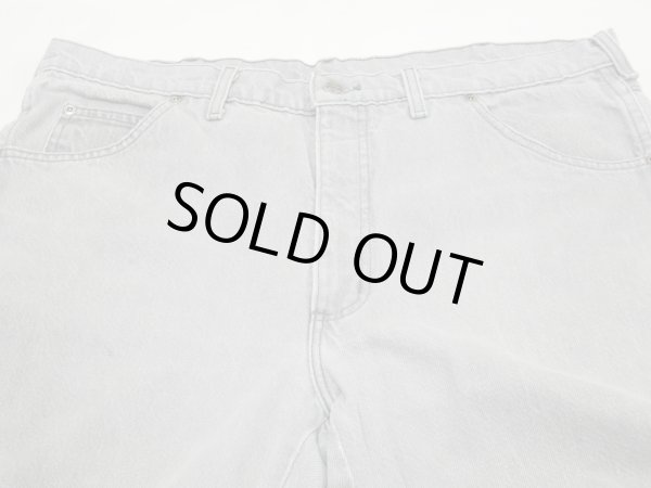 画像4: 80s LANDS'END YARN DYED GRAY DENIM PANTS W38 MADE IN USA (4)