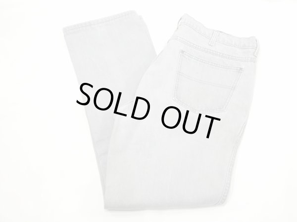 画像3: 80s LANDS'END YARN DYED GRAY DENIM PANTS W38 MADE IN USA (3)