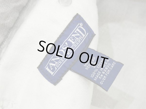 画像7: 80s LANDS'END YARN DYED GRAY DENIM PANTS W38 MADE IN USA (7)