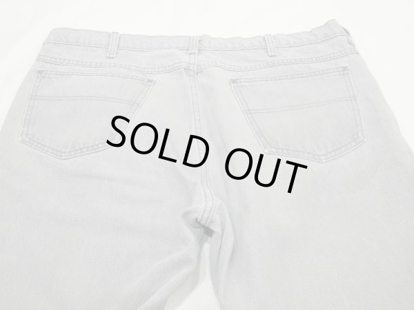 画像11: 80s LANDS'END YARN DYED GRAY DENIM PANTS W38 MADE IN USA (11)