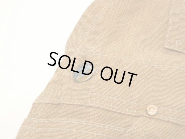 画像6: 70s Carhartt DOUBLE KNEE BROWN DUCK OVERALL DEAD STOCK ONE WASH 42×32 (6)