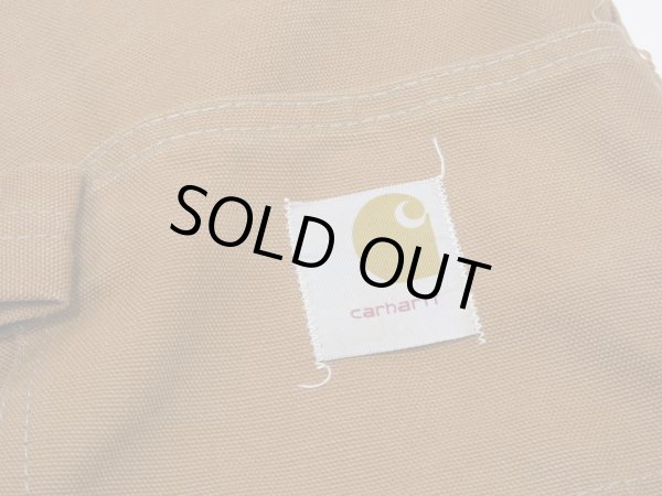 画像14: 70s Carhartt DOUBLE KNEE BROWN DUCK OVERALL DEAD STOCK ONE WASH 42×32 (14)