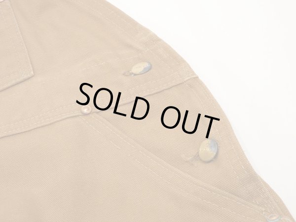 画像7: 70s Carhartt DOUBLE KNEE BROWN DUCK OVERALL DEAD STOCK ONE WASH 42×32 (7)