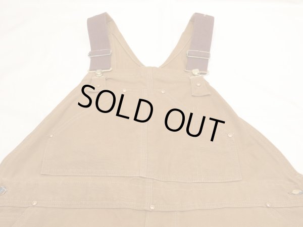 画像4: 70s Carhartt DOUBLE KNEE BROWN DUCK OVERALL DEAD STOCK ONE WASH 42×32 (4)