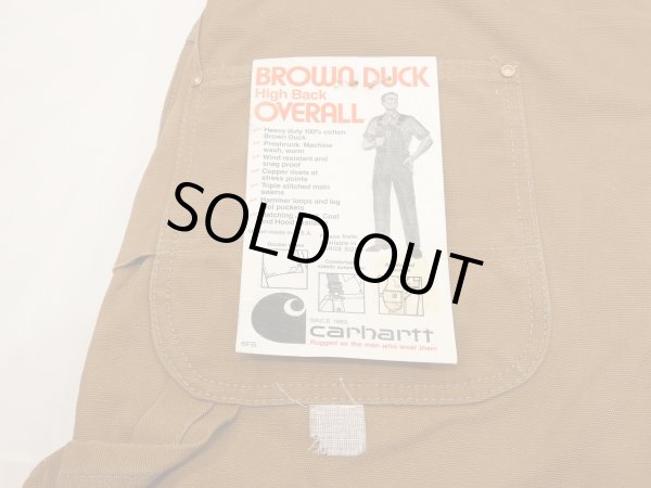 画像13: 70s Carhartt DOUBLE KNEE BROWN DUCK OVERALL DEAD STOCK ONE WASH 42×32 (13)
