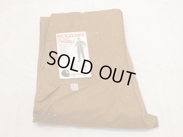 画像3: 70s Carhartt DOUBLE KNEE BROWN DUCK OVERALL DEAD STOCK ONE WASH 42×32 (3)