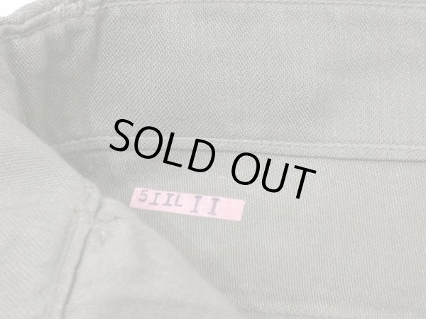 画像7: 70s '75 US ARMY OG-107 UTILITY BAKER PANTS DEAD STOCK (7)