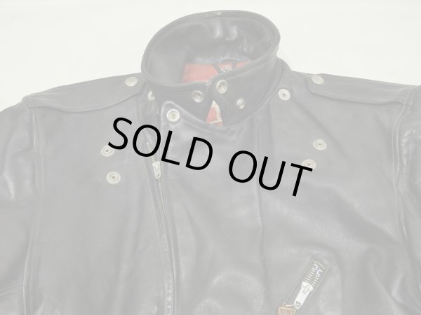 画像6: 50s PENNEY'S HORSE HIDE DOUBLE (W) RIDERS JACKET (6)