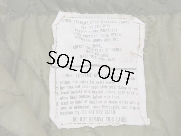 画像6: 70s US ARMY M-65 FISHTAIL PARKA with QUILTING LINER SMALL  (6)