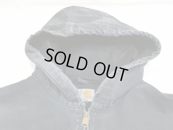 画像4: 90s Carhartt BLACK DUCK ACTIVE JACKET with STENCIL (4)