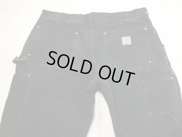 画像8: 10s Carhartt DOUBLE KNEE BLACK DUCK PAINTER WORK PANTS MADE IN USA (8)