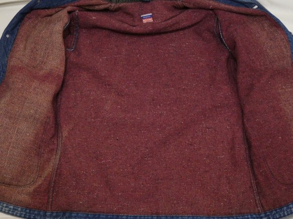 画像10: 50s PENNEY'S BIG MAC DENIM CHORE JACKET COVERALL with BLANKET LINER (10)
