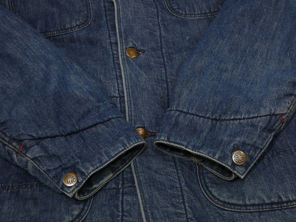 画像8: 50s PENNEY'S BIG MAC DENIM CHORE JACKET COVERALL with BLANKET LINER (8)