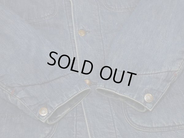 画像8: 50s PENNEY'S BIG MAC DENIM CHORE JACKET COVERALL with BLANKET LINER (8)