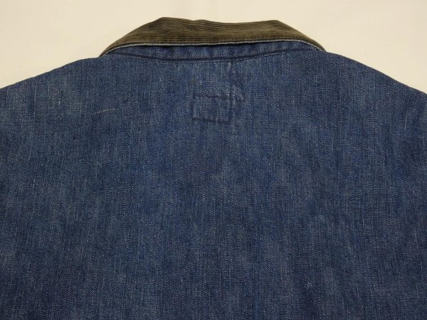 画像13: 50s PENNEY'S BIG MAC DENIM CHORE JACKET COVERALL with BLANKET LINER (13)