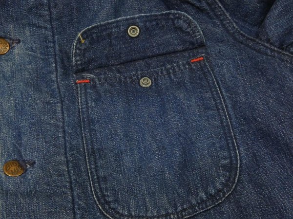画像6: 50s PENNEY'S BIG MAC DENIM CHORE JACKET COVERALL with BLANKET LINER (6)