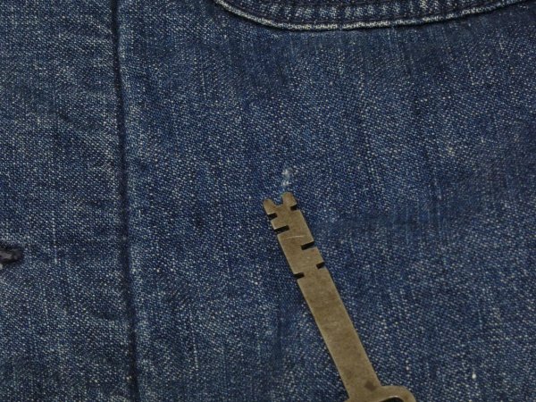 画像7: 50s PENNEY'S BIG MAC DENIM CHORE JACKET COVERALL with BLANKET LINER (7)