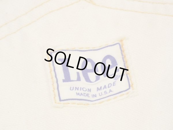 画像11: 70s Lee OFF WHITE DUCK DOUBLE KNEE OVERALL with APRON (11)