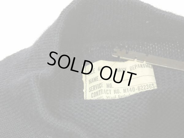 画像5: 50s US NAVY USN GOB DECK SWEATER (5)