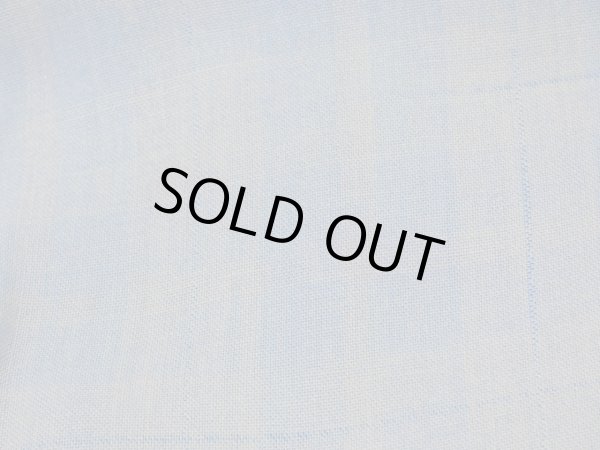 画像7: 50s 60s UNKNOWN GRADATION OMBRE PLAID AND NEP RAYON BOX SHIRT with HAND STITCH (7)