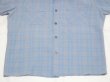 画像6: 50s 60s UNKNOWN GRADATION OMBRE PLAID AND NEP RAYON BOX SHIRT with HAND STITCH (6)