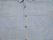 画像5: 50s 60s UNKNOWN GRADATION OMBRE PLAID AND NEP RAYON BOX SHIRT with HAND STITCH (5)