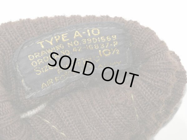 画像7: 30s 40s ARMY AIR FORCE AAF TYPE A-10 PILOT LEATHER GLOVE (7)