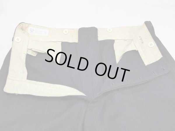 画像7: 30s UNKNOWN LATTICE WOOL TROUSERS PANTS SLACKS with NRA CODE (7)