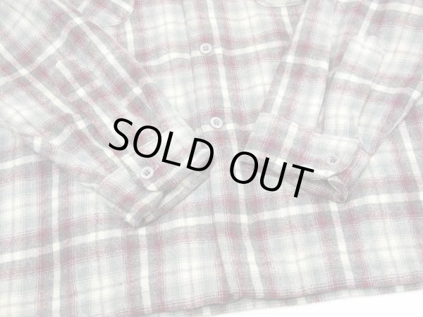 画像8: 90s Pendleton OMBRE SHADOW CHECK WOOL BOX SHIRT MADE IN USA (8)