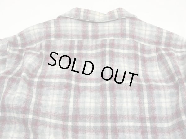 画像9: 90s Pendleton OMBRE SHADOW CHECK WOOL BOX SHIRT MADE IN USA (9)