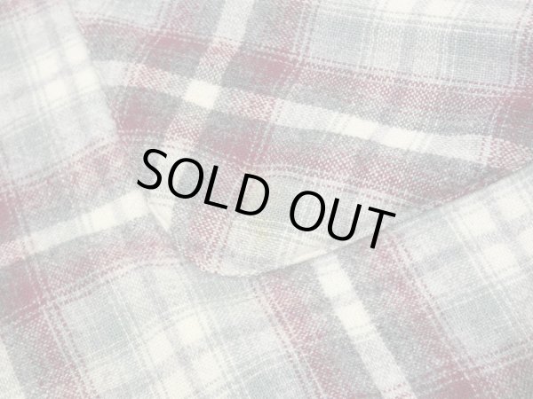 画像7: 90s Pendleton OMBRE SHADOW CHECK WOOL BOX SHIRT MADE IN USA (7)